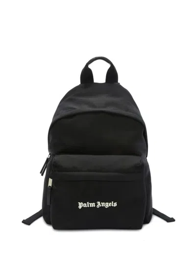 Palm Angels Backpacks In Black Whit
