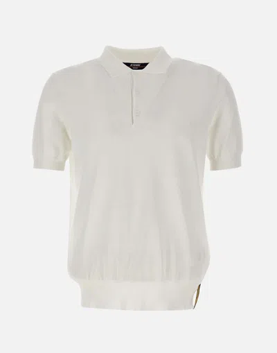 K-way Pleyne Cotton Polo Shirt In White