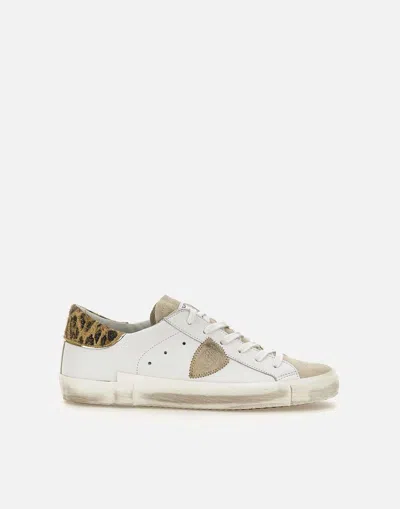 Philippe Model Prsx Low White Leather Sneakers