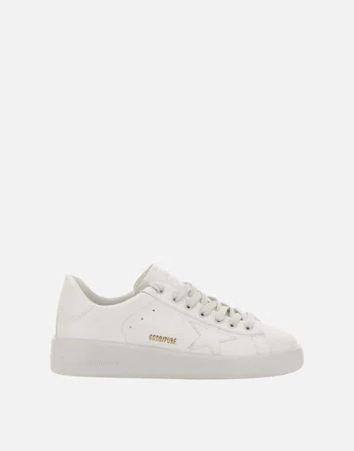 Golden Goose Purestar Bio-based White Leather Sneakers