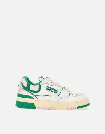 Autry Sneakers In White-green