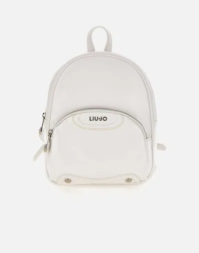 Liu •jo Sisik White Leather Effect Backpack