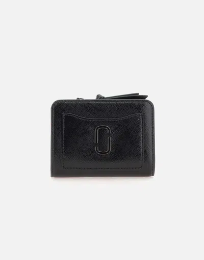 Marc Jacobs The Utility Black Leather Wallet With Zip Compartment