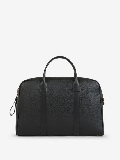 Tom Ford Leather Zipper S Briefcase In Black
