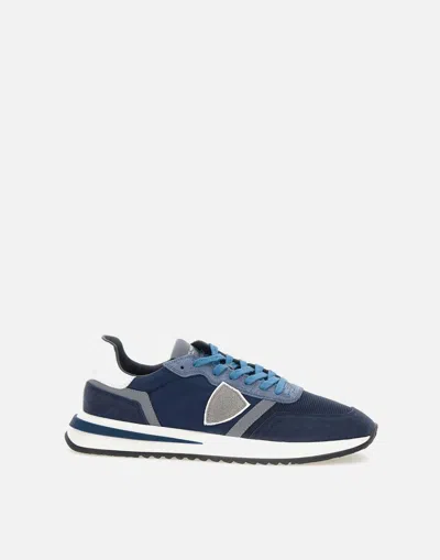 Philippe Model Tropez Tylu W019 Blue Nylon Sneakers