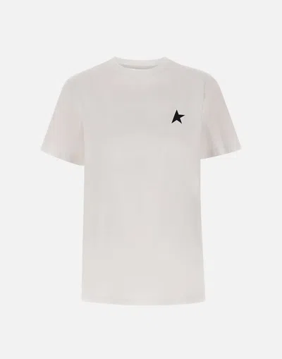 Golden Goose White T-shirt With Black Star