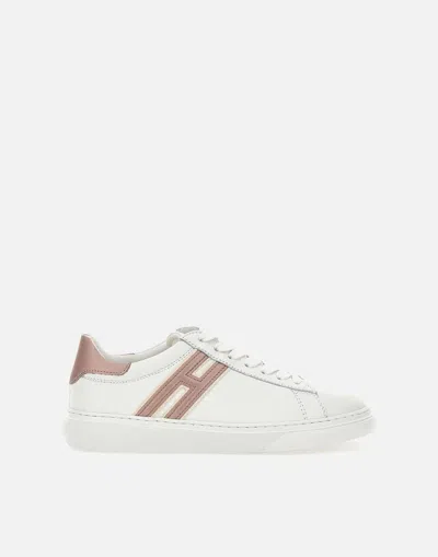 Hogan H365 Leather Trainers In White