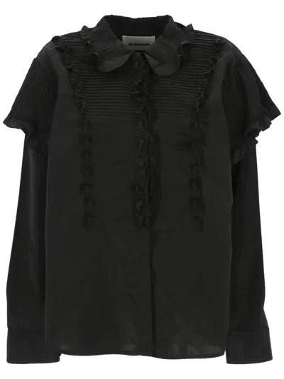 Jil Sander Woman Black Shirt J02dl0172