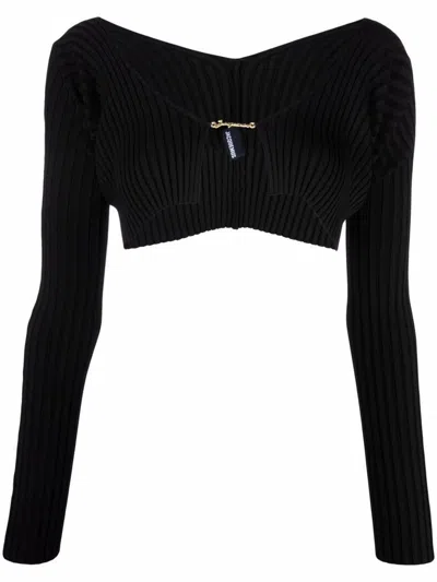 Jacquemus Woman Black Sweater 213kn108