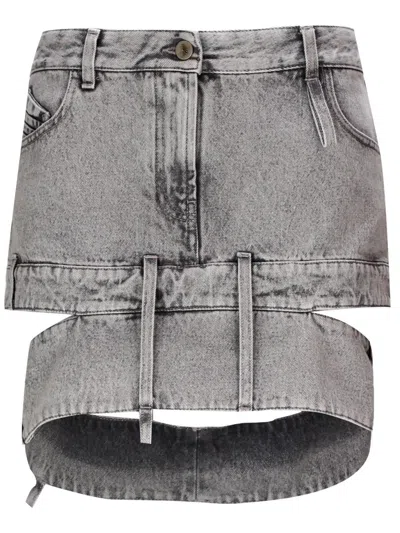Attico Woman Grey Skirt 241wcs198