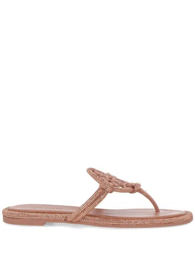 Tory Burch Miller Pavé Knotted Sandal In Pave Malva