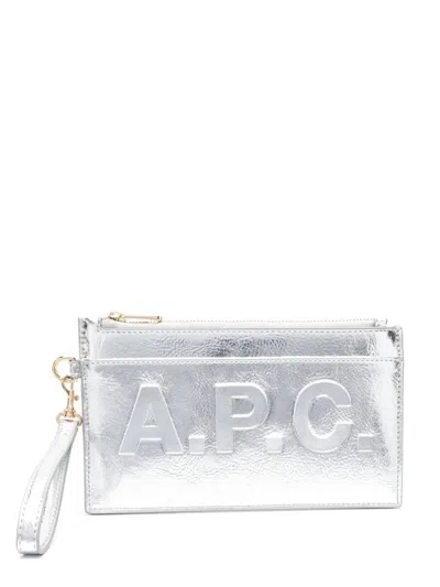 Apc Woman Silver Wallet A.p.c. Puabkm63566
