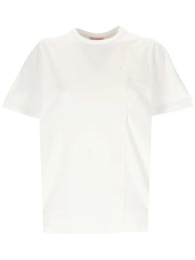 Valentino Woman White T-shirt And Polo 4v0mg01f