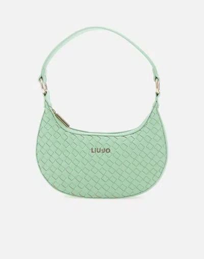 Liu •jo Woven Aqua Green Shoulder Bag
