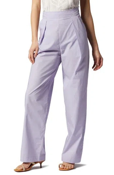 Joie Coco Pleated High Waist Pants In Wisteria