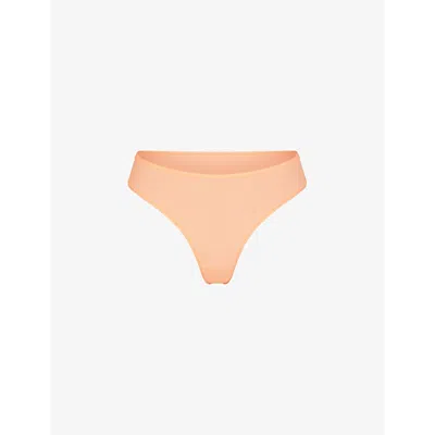 Skims Womens Faded Nectar Fits Everybody Stretch-woven Thong
