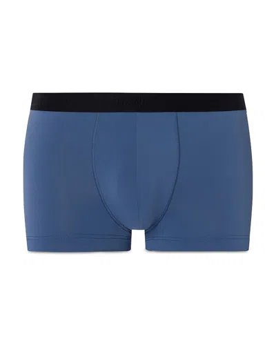 Hanro Micro Touch Stretch-jersey Boxer Briefs In Blue