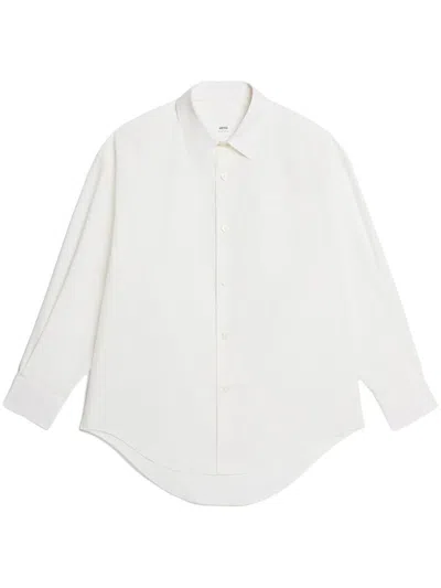 Ami Alexandre Mattiussi Boxy Fit Cotton Shirt In White