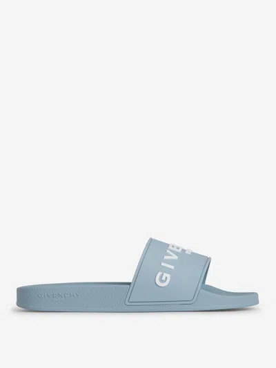 Givenchy Pool Logo Sandals In Slip-on Style