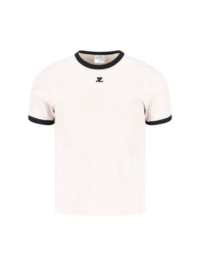 Courrèges T-shirts And Polos In White