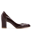 SARAH CHOFAKIAN LEATHER PUMPS,SWAN10985674