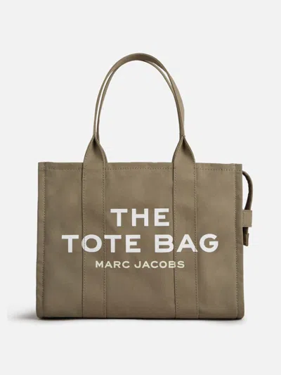 Marc Jacobs The Tote Bag Canvas Shoulder Bag In Logo Patch On The Back