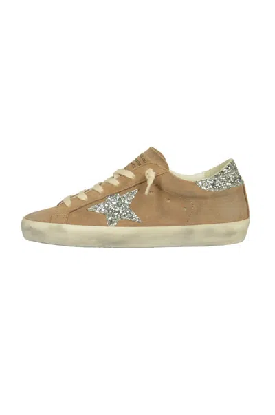 Golden Goose Sneakers In Tabacco Silver