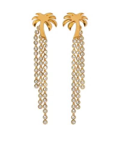 Palm Angels Earrings In Goldtransp