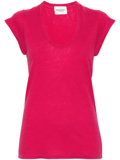 Isabel Marant Étoile T-shirts & Tops In Cranberry