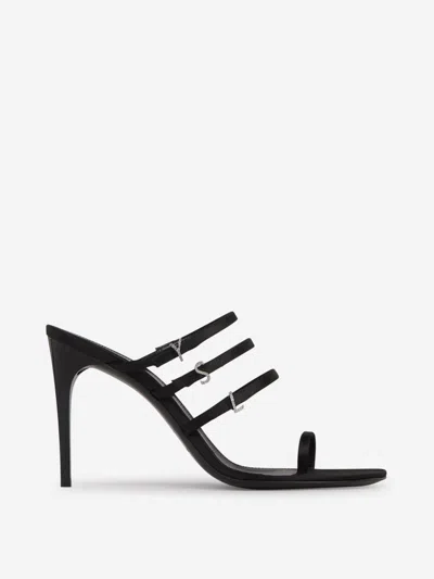 Saint Laurent Jerry Heel Sandals In Black