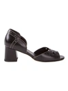 Sarah Chofakian Chunky Heel Sandals In Brown