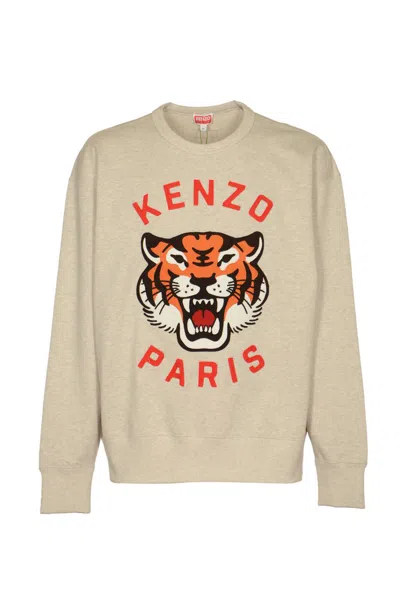 Kenzo Sweaters In Gris Clair