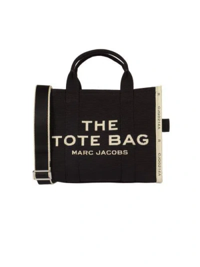 Marc Jacobs The Jacquard Medium Tote Bag In Nero