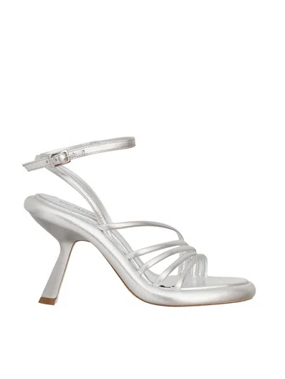 Vic Matie Sandals In Silver