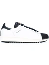 MONCLER MONCLER LACE-UP LOW-TOP SNEAKERS - WHITE,20214000167811674207
