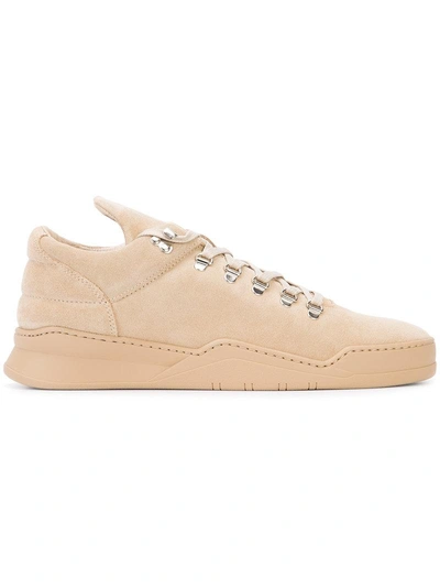 Filling Pieces Low Top Ghost Suede Trainers In Nude