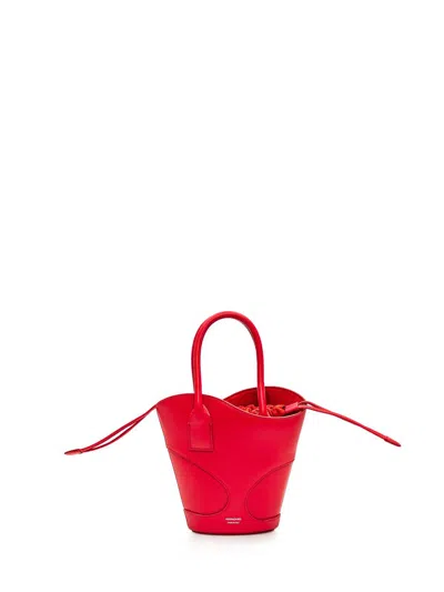 Ferragamo Cut-out Leather Mini Bag In Red