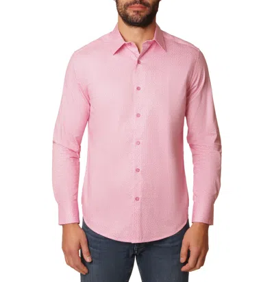 Robert Graham Westley Long Sleeve Button Down Shirt In Pink