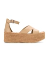 SARAH CHOFAKIAN SARAH CHOFAKIAN LEATHER FLATFORM SANDALS - NEUTRALS,ANABVICTORIA12036251