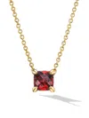 David Yurman Women's Petite Chatelaine Necklace In 18k Yellow Gold In Red