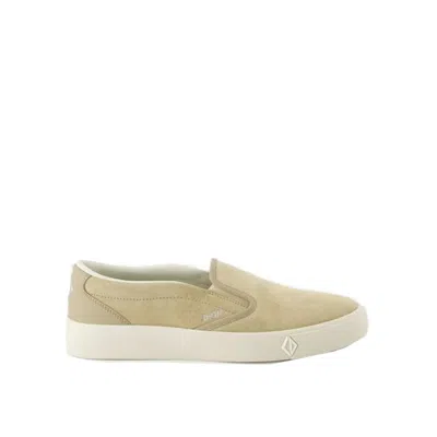 Dior Leather Slip-on Sneakers In Beige
