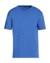 8 By Yoox Man T-shirt Bright Blue Size Xxl Organic Cotton