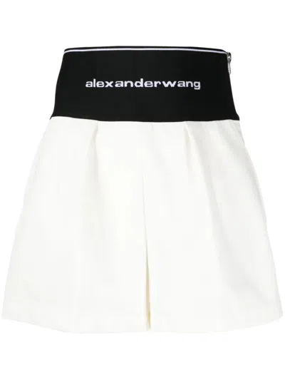 Alexander Wang Shorts With Print In White