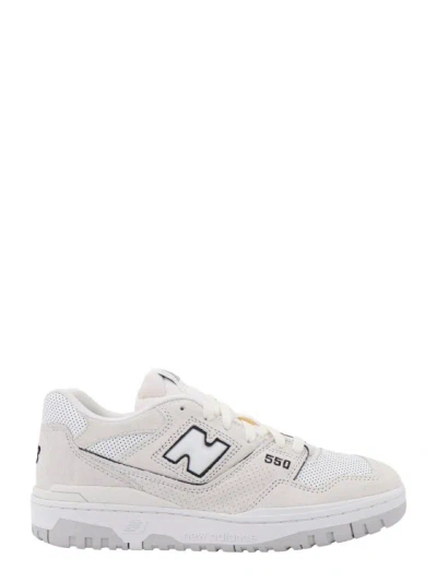 New Balance Suede And Leather Sneakers In White