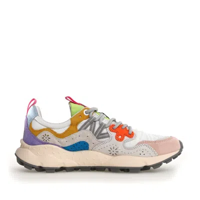 Flower Mountain Yamano 3 Sneakers White-pink In Multicolor