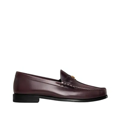 Celine Triomphe Loafers In Black
