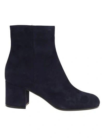 Gianvito Rossi Margaux 65mm Suede Boots In Blue