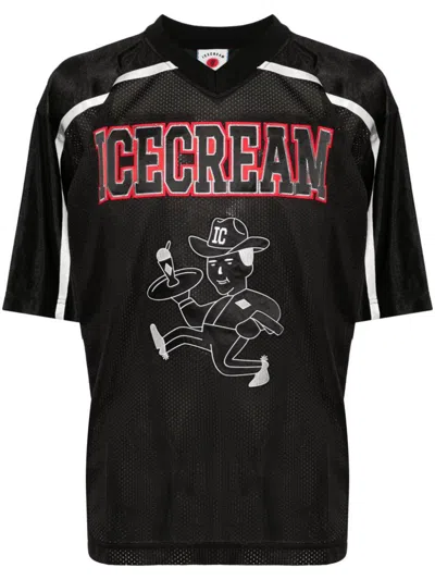 Icecream Football Shirt In Black