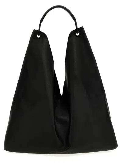 The Row 'bindle 3' Shopping Bag In Black