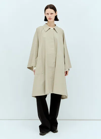The Row Leinster Cotton Trench Coat In Khaki